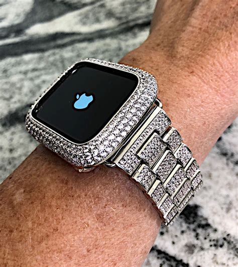 apple watch band that looks like rolex|real diamond apple watch band.